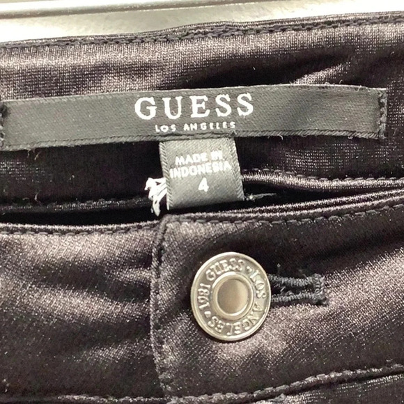 Guess shimmery material skinny pants size 4 (Preowned) - Picture 5 of 6